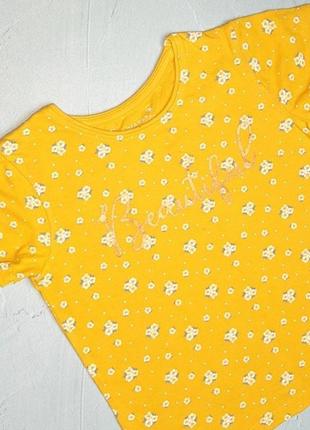 🎁1+1=3 яскрава жовта футболка бавовна primark на дівчинку 5-6 років3 фото