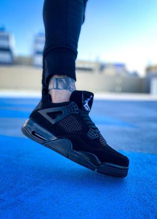 Чоловічі кросівки nike air jordan 4 retro black cat