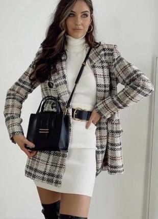 Пиджак в стиле шанель zara s