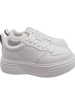 Кеды женские li fexpert белые натуральная кожа, 40