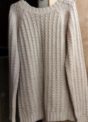 Вязаный теплый свитер