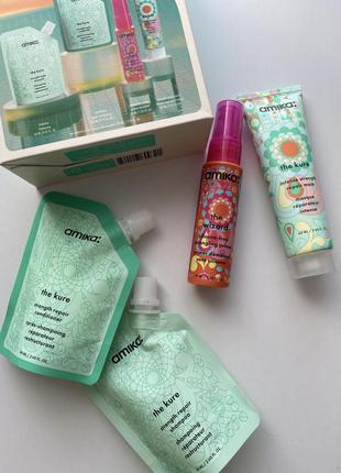 Набір продуктів  для волосся amika rescue Maskáčový hair routine trial set