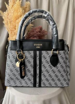 Сумка жіноча guess grey 31х23х12