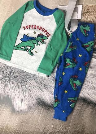 Флисовая пижама, домашний теплый костюм primark