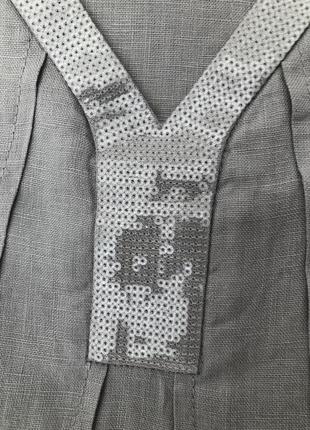 100% льон! елегантне ошатне сіре лляне плаття від peter hahn, розмір 40, укр 48-507 фото