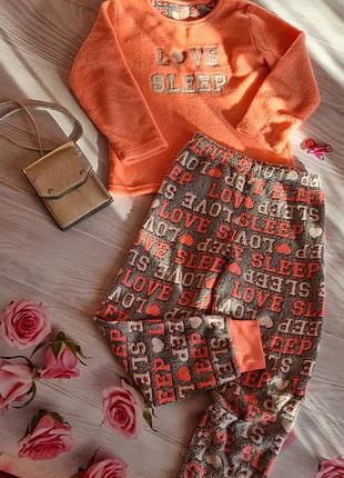 Теплая пижама на девочку 7-8роков yd sleep.