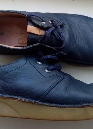 Кожаные кроссовки мокасины clarks air active (оригинал)
