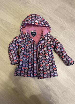 Куртка зимова на дівчинку 3-4 роки