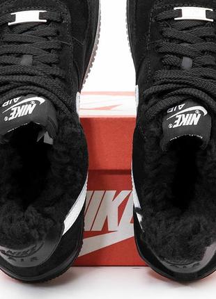 Мужские кроссовки найк аэр форс зимние, кроссовки найк черные зимние nike air force 1 blac...