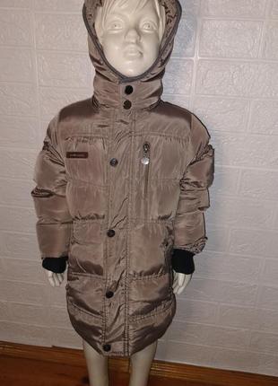 Тепла демісезонна дитяча курточка на хлопчика 4 роки