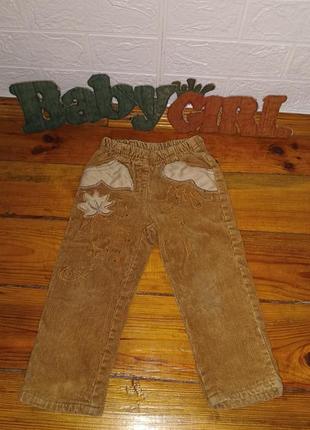 Теплі штани з підкладкою на дівчинку