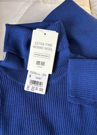 100% вовна мериноса uniqlo merino ribbed turtleneck jumper