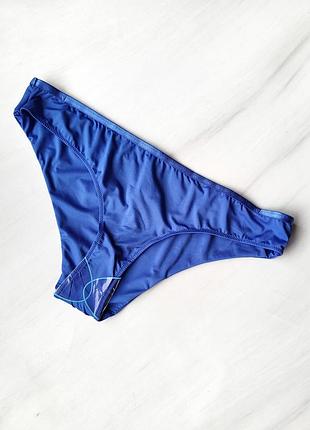 Трусики купальні жіночі однотонні без бренду сині