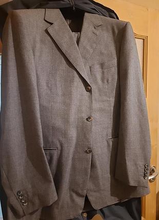Мужской классический костюм canali (италия), шерсть