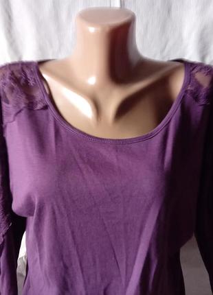 Блуза трикотаж дрібний рубчик супербатал