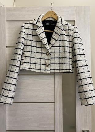 Пиджак укороченный zara
