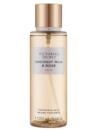 Парфумований спрей для тіла victoria's secret coconut milk & rose calm fragrance mist