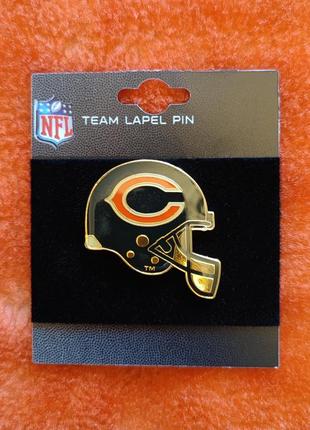 🏈 оригінал. металевий пін значок nfl chicago bears 2008 року.