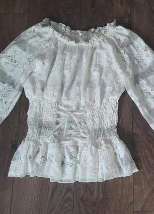 Блуза кружевная
