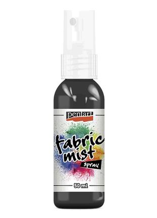 Краска спрей pentart fabric mist для тканей серая (771) 50 мл1 фото