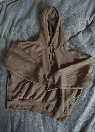 Худи с капюшоном светло шоколадного цвета