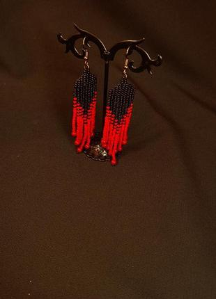 Серьги из бисера