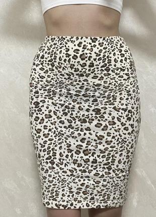 Леопардовая юбка1 фото