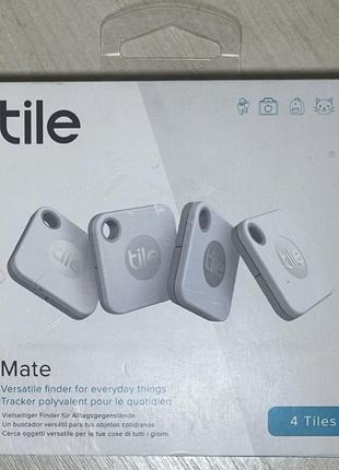 Умный брелок трекер tile mate (4-pack) white