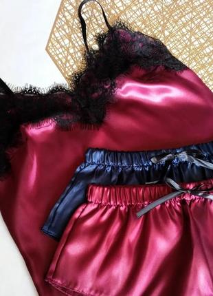 Женская атласная пижама