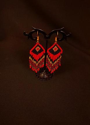 Серьги из бисера