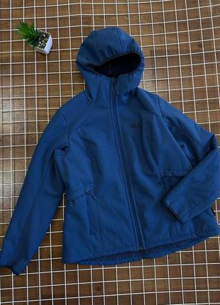 Утеплена хутром куртка jack wolfskin