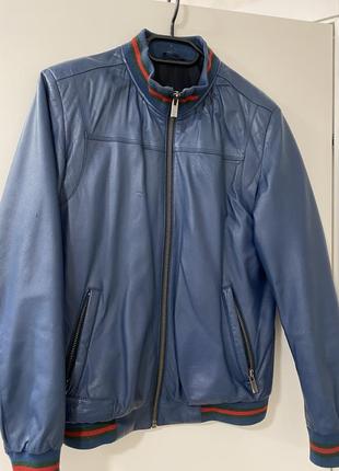 Кожаная куртка мужская