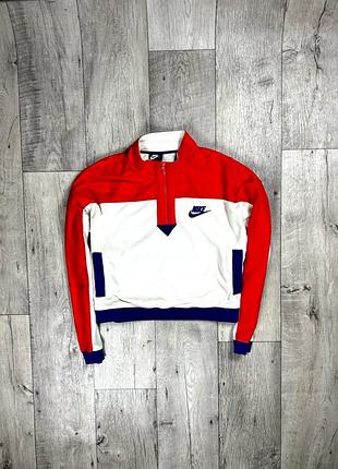 Nike кофта толстовка l размер женская флисовая короткая оригинал