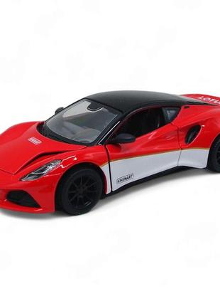 Машинка kinsmart "lotus emira (heritage)", червона