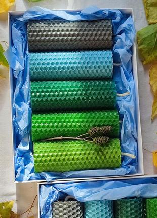 Набор свечей💚🌿🍀2 фото