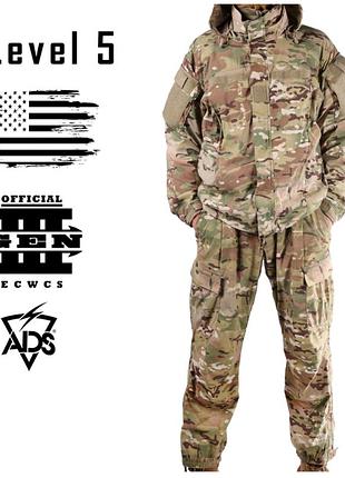 Комплект ecwcs gen iii level 5, размер: large long, цвет: multicam, soft shell original, ads