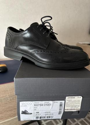 Туфлиecco оксфорд 40 р