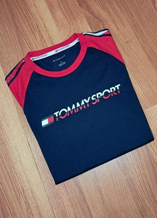 Чоловіча спортивна футболка tommy hilfiger з лампасами6 фото