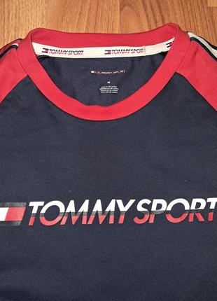 Чоловіча спортивна футболка tommy hilfiger з лампасами7 фото