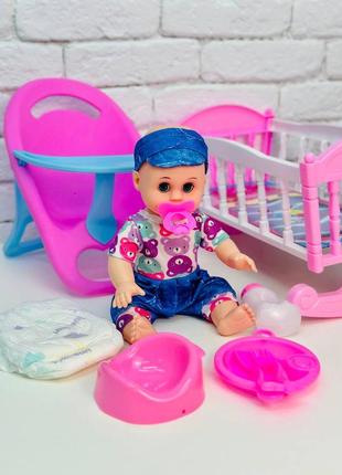 🥰музичий пупс з меблями 🥰