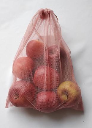 Набор эко мешочков из сетки, фруктовки, экомешочки, торбочки5 фото