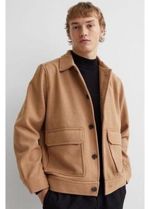 H&m мужское пальто из смеси шерсти