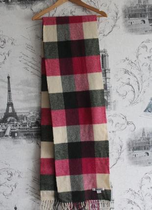 Шарф шерстяной johnstons оригинал шерсть ягнёнка made in scotland