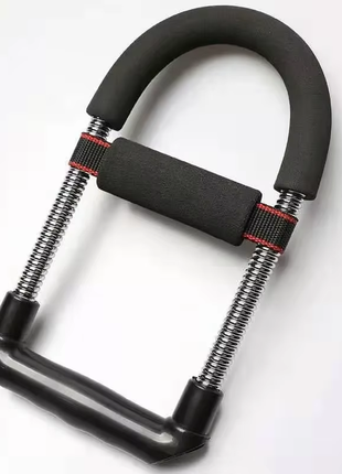 Тренажер для запястья и предплечья: пружинный эспандер для укрепления мышц рук цвет серебристый