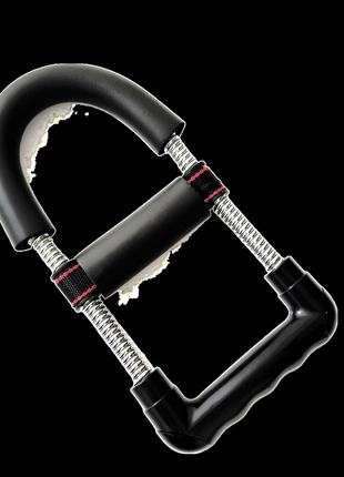 Тренажер для запястья и предплечья: пружинный эспандер для укрепления мышц рук цвет серебристый