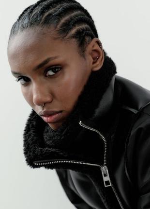 Куртка дубленка zara. размер xs. новая, с бирками.