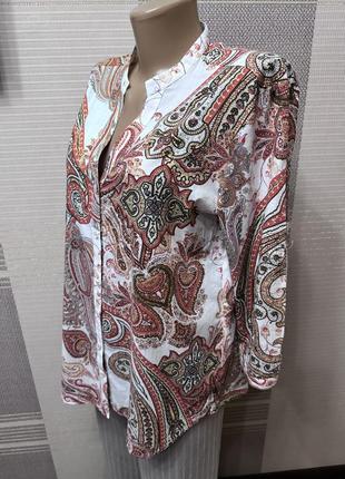 Очень классная легкая брендовая рубашка блуза. 12 рр. eterna. германия.3 фото