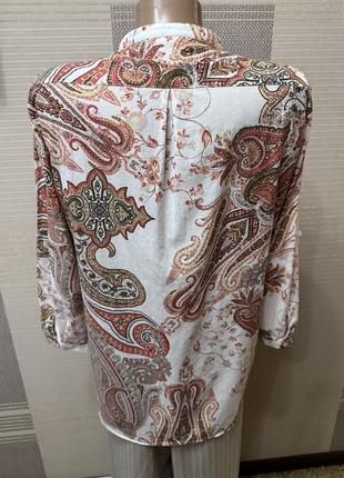 Очень классная легкая брендовая рубашка блуза. 12 рр. eterna. германия.4 фото