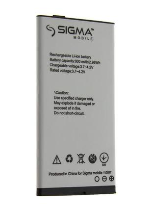 Акумулятор (акб, батарея) sigma comfort 50 slim 800mah