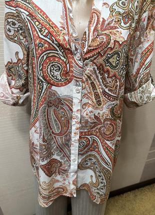 Очень классная легкая брендовая рубашка блуза. 12 рр. eterna. германия.7 фото